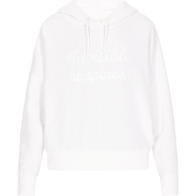 MYMO Mikina Back To School biela / prírodná biela 65876281