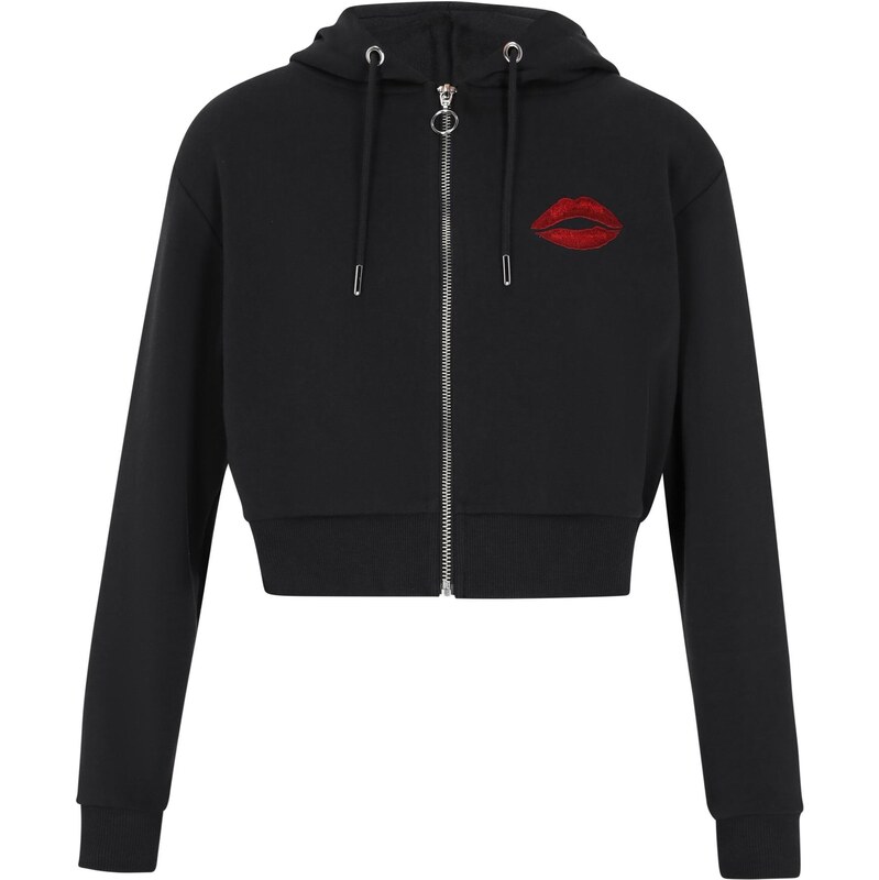 myMo ROCKS Tepláková bunda Comfy červená / čierna 64391507