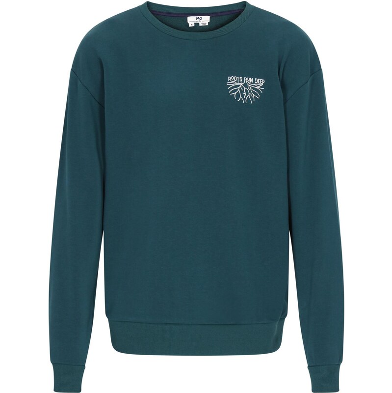 MO Mikina Back To School smaragdová / biela 65649432