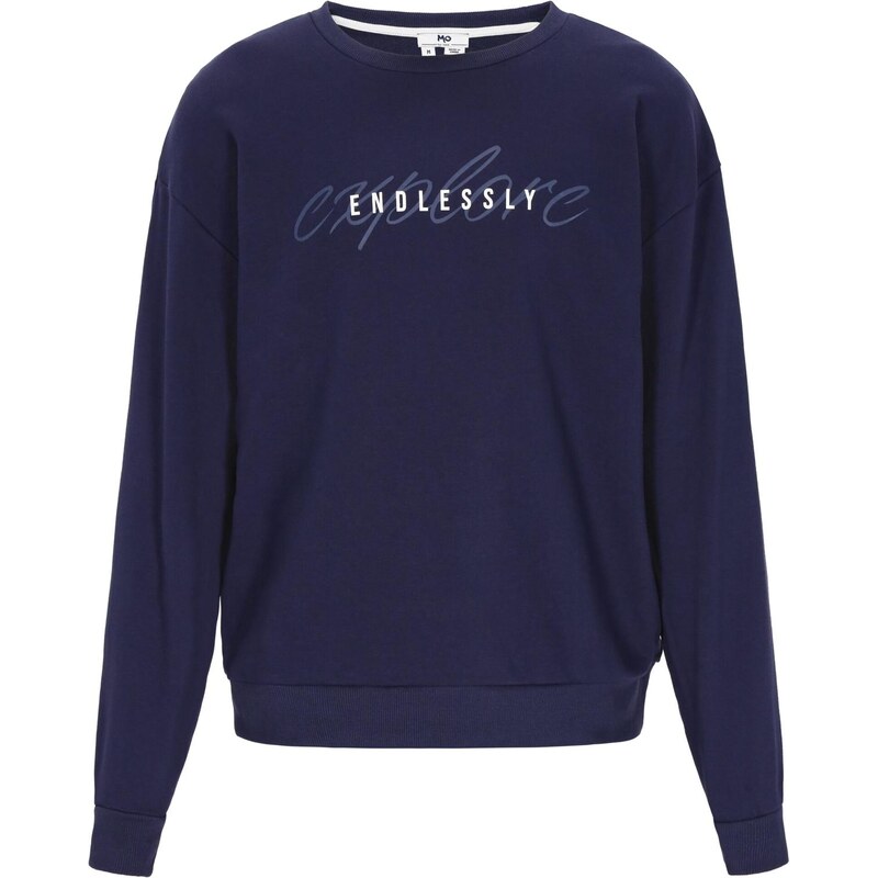 MO Mikina Back To School námornícka modrá / enciánová / biela 65876344