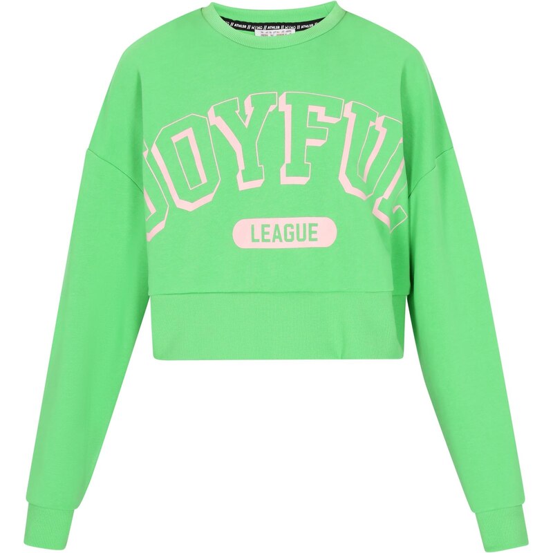 myMo ATHLSR Mikina Back To School svetlozelená / ružová 65694058