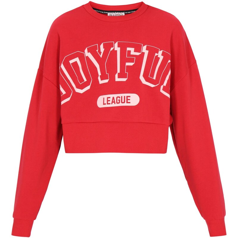 myMo ATHLSR Mikina Back To School červená / biela 65694060