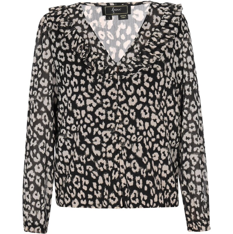 faina Blúzka krémová / čierna 65809676
