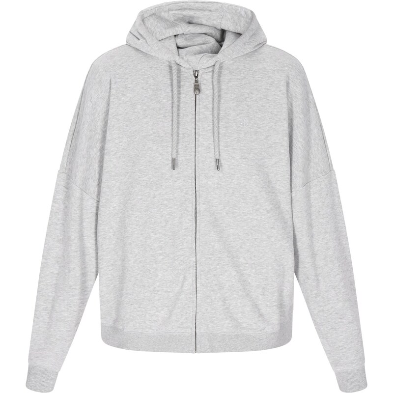 DreiMaster Maritim Tepláková bunda Maritim sivá melírovaná 65876630