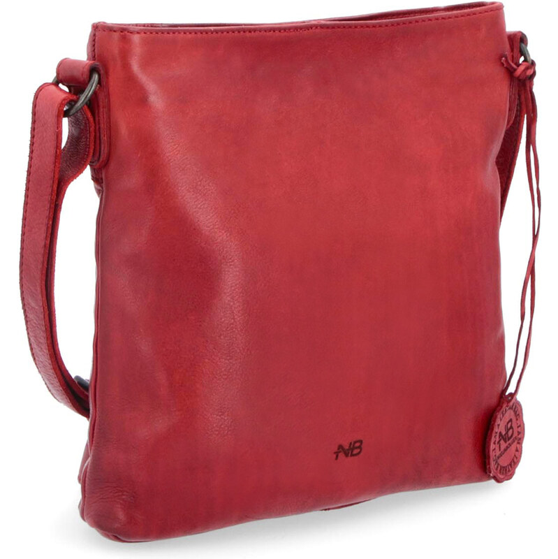 Kožená kabelka crossbody Noelia Bolger červená NB 2001 CV 64019575