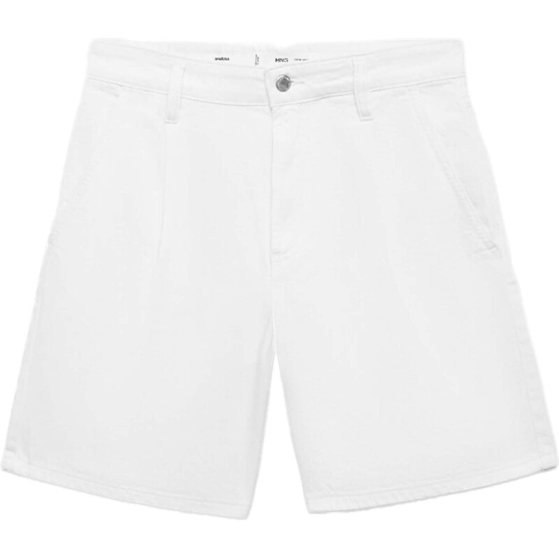 MANGO Plisované nohavice MARINA šedobiela 64063276