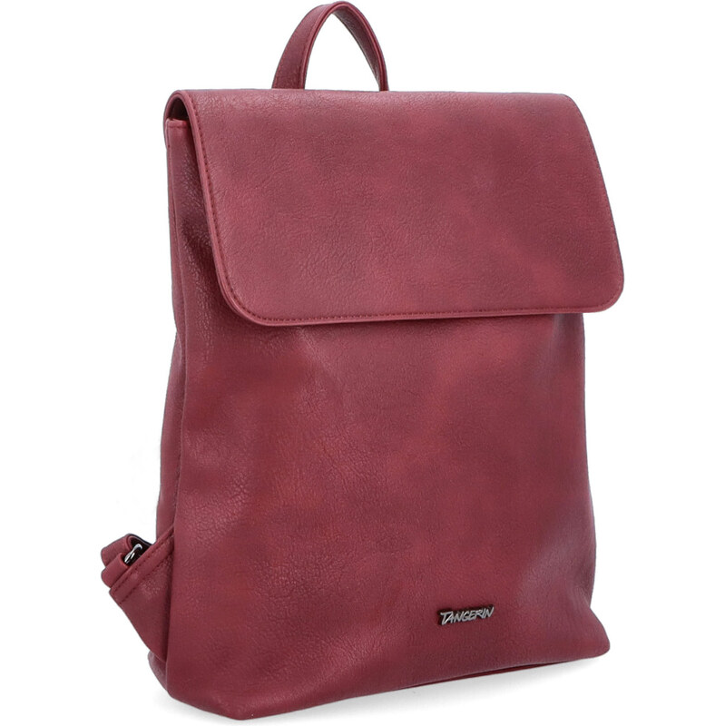 Mestský batoh zo syntetickej kože Tangerin vínová 8009 BO 64019715