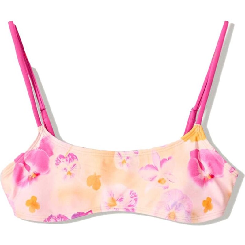 Bershka Bikinový top orchideová / pastelovo oranžová / ružová / ružová 65880651