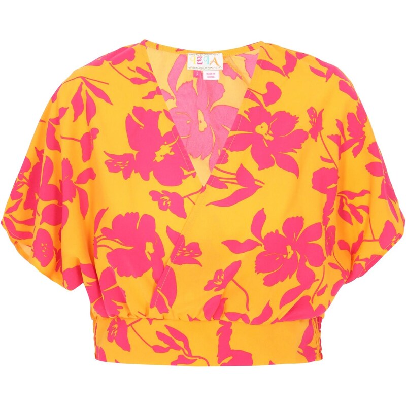 IZIA Top Fashion Look žltá / ružová 65876820