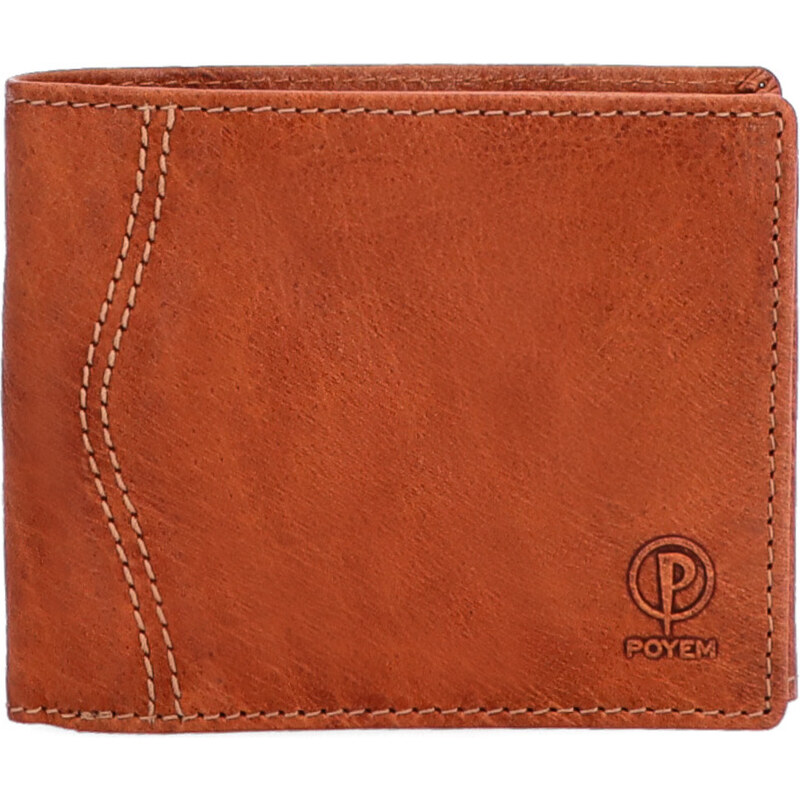 Pánska kožená peňaženka Poyem koňaková 5232 Poyem KO 64020128