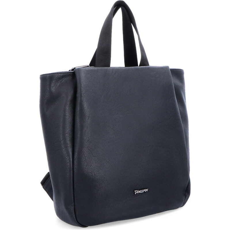 Mestský batoh zo syntetickej kože Tangerin čierna 8039 C 64020156