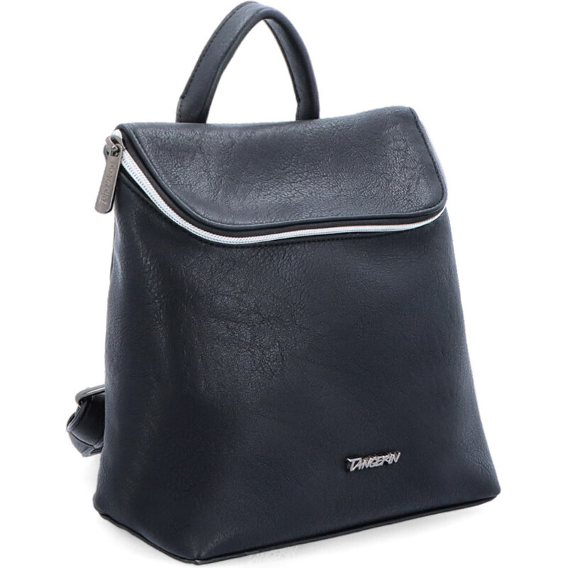 Mestský batoh zo syntetickej kože Tangerin čierna 8038 C 64020183
