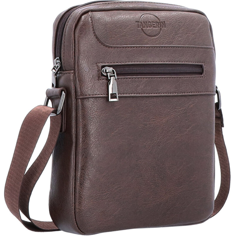 Pánska taška zo syntetickej kože Tangerin hnedá 2324 H 64020190