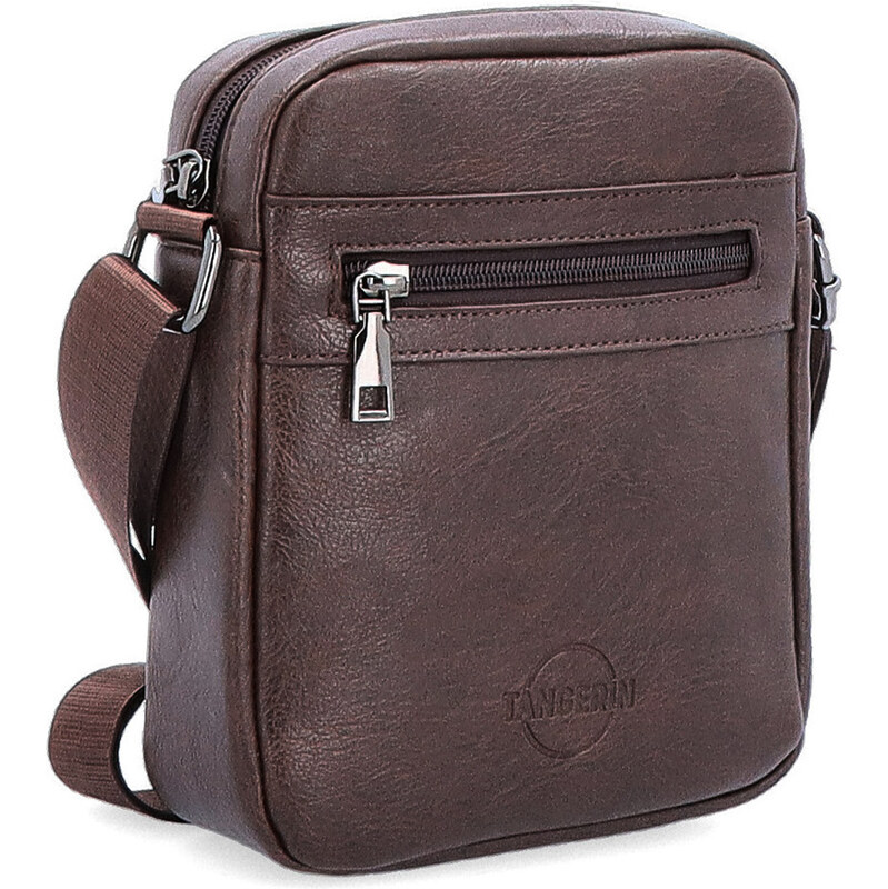 Pánska taška zo syntetickej kože Tangerin hnedá 2320 H 64020191