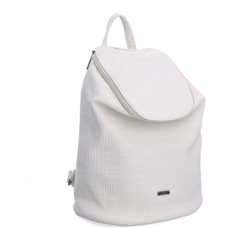 Mestský batoh zo syntetickej kože Carmelo béžová 4311 K 64020212