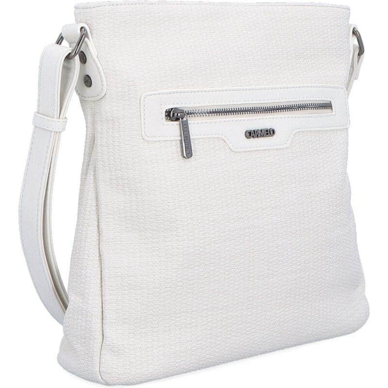 Kabelka zo syntetickej kože crossbody Carmelo béžová 4309 K 64020214