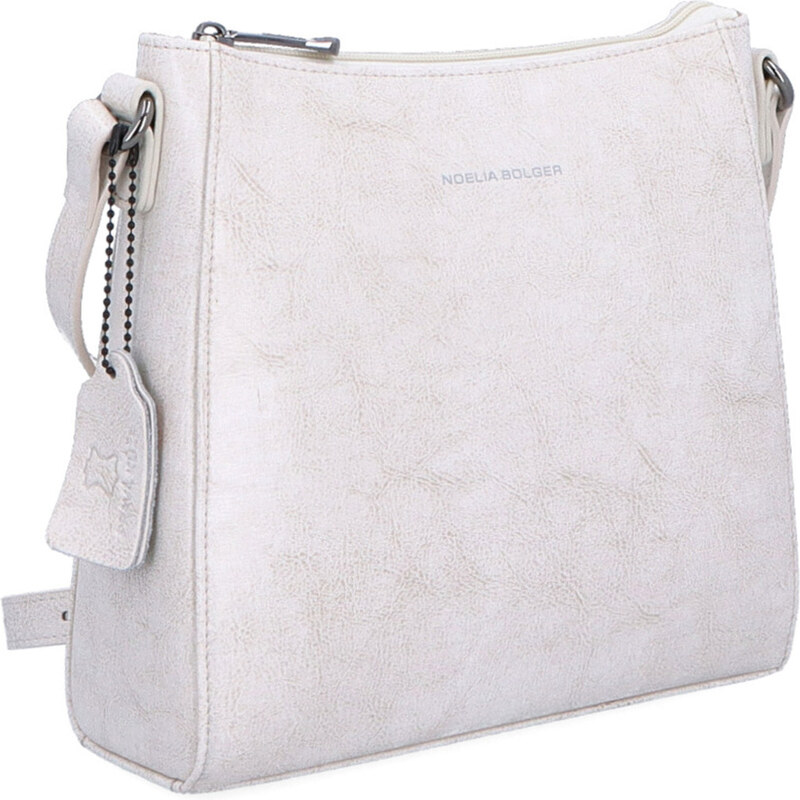 Kožená kabelka crossbody Noelia Bolger biela NB 0079 OW 64020224