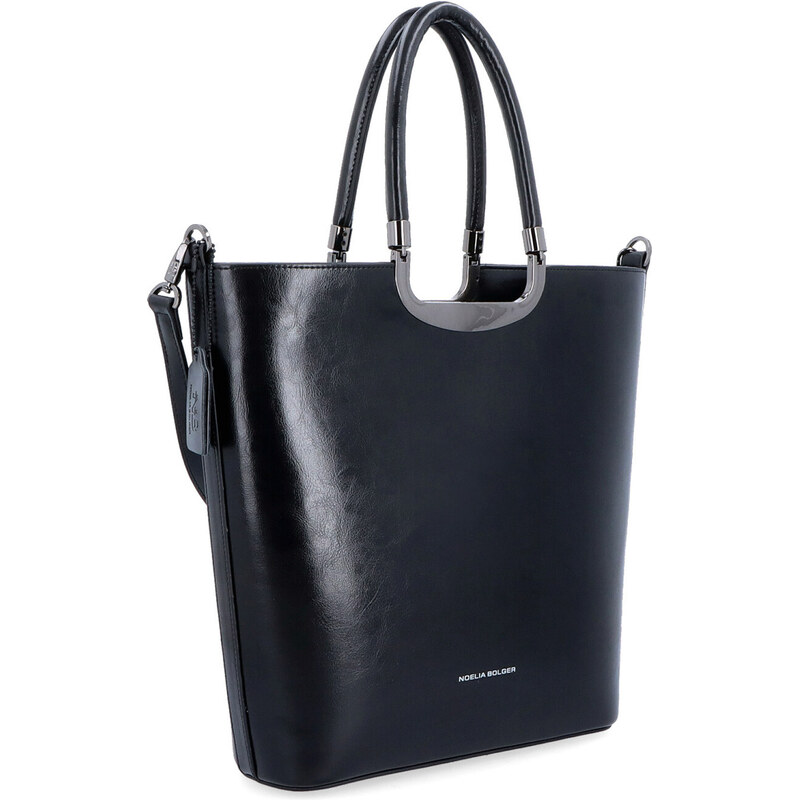 Kožená kabelka do ruky Noelia Bolger čierna NB 0093 C 64020219