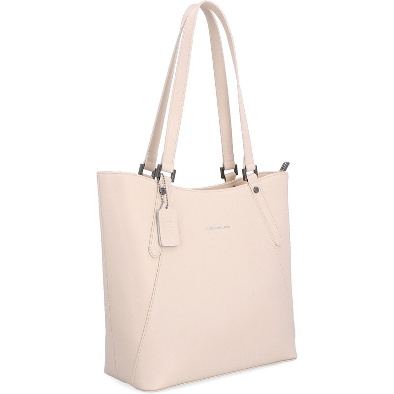 Kožená kabelka cez rameno Noelia Bolger béžová NB 0098 BE 64020251