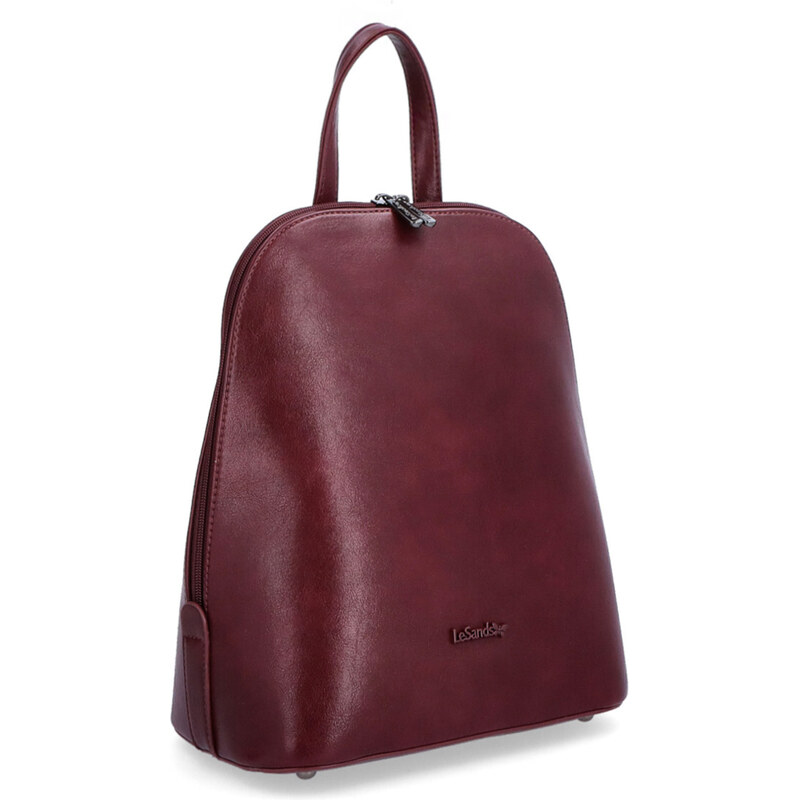 Mestský batoh zo syntetickej kože Le Sands vínová 7700 BO 64020264