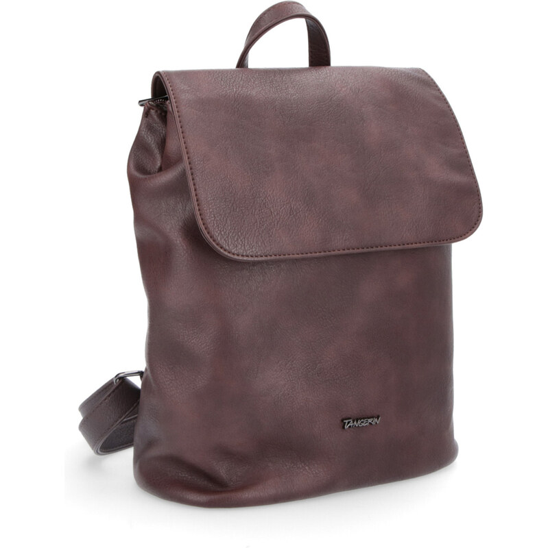 Mestský batoh zo syntetickej kože Tangerin hnedá 8006 TH 64020269
