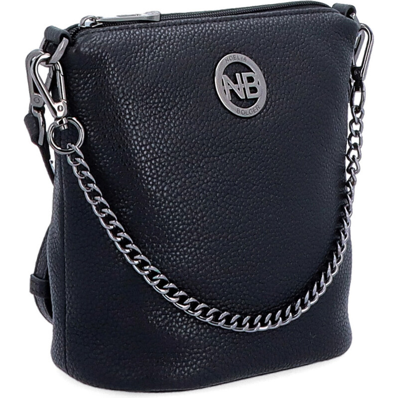 Kožená kabelka crossbody Noelia Bolger čierna NB 3016 C 64020279