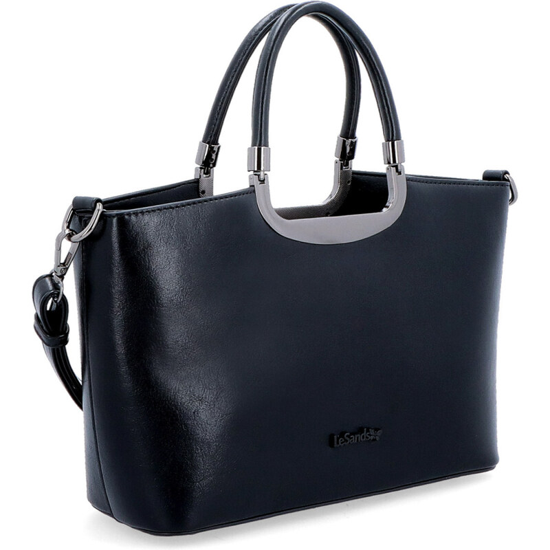 Kabelka zo syntetickej kože do ruky Le Sands čierna 7713 C 64020286