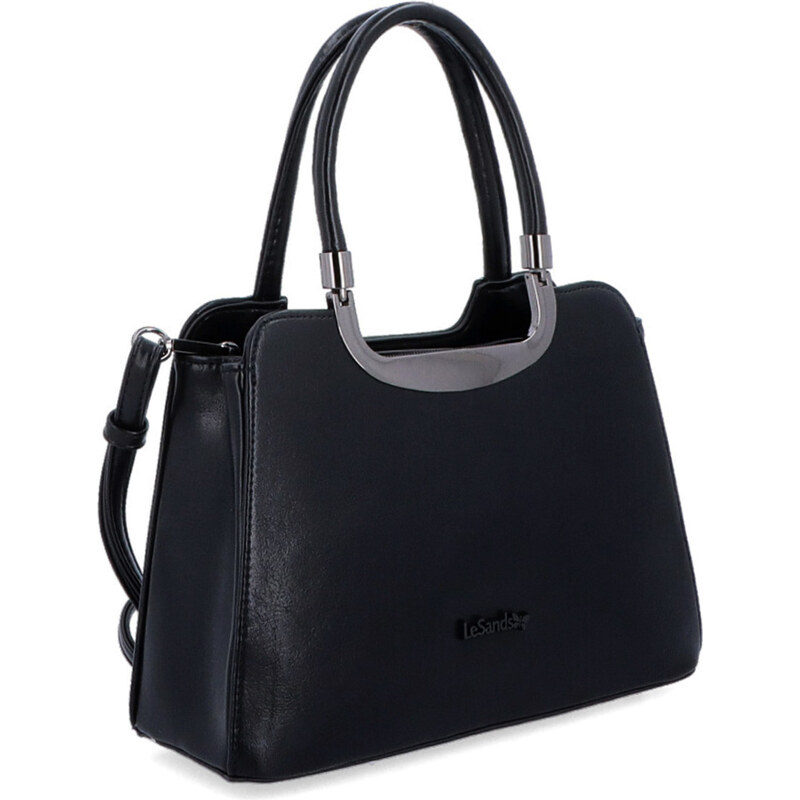 Kabelka zo syntetickej kože do ruky Le Sands čierna 7702 C 64020317