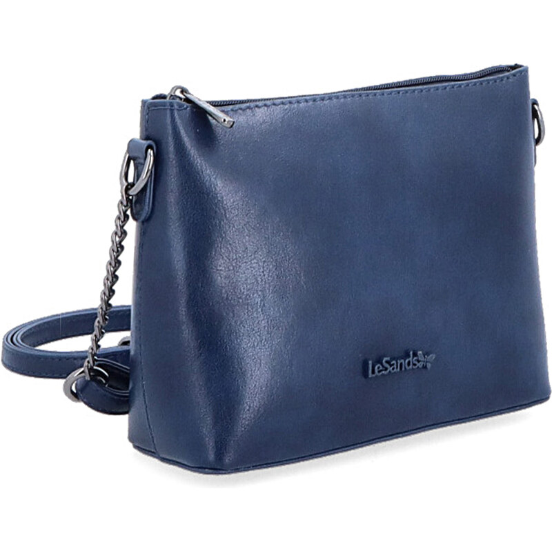 Kabelka zo syntetickej kože crossbody Le Sands modrá 7708 TM 64020320