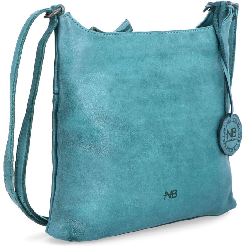 Kožená kabelka crossbody Noelia Bolger zelená NB 2404 TYR 64020338