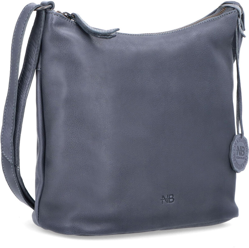 Kožená kabelka crossbody Noelia Bolger modrá NB 2405 JE 64020359