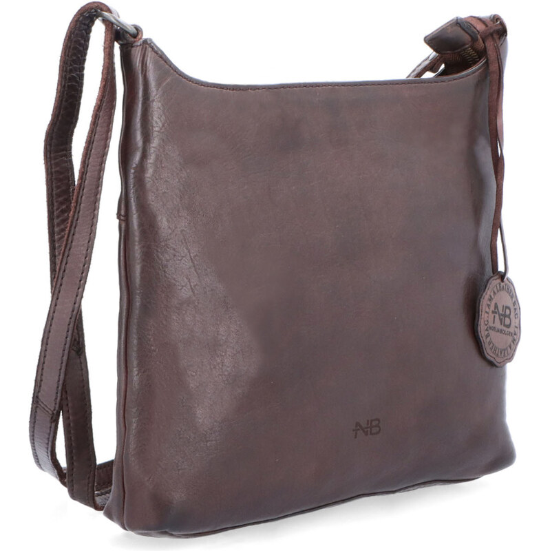 Kožená kabelka crossbody Noelia Bolger hnedá NB 2404 H 64020354