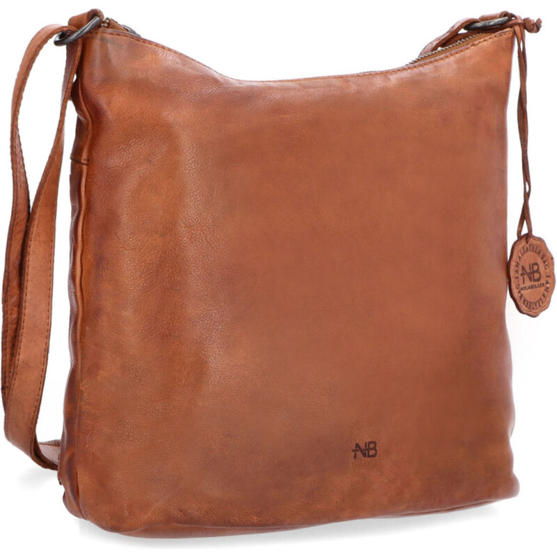 Kožená kabelka crossbody Noelia Bolger koňaková NB 2405 KO 64020360