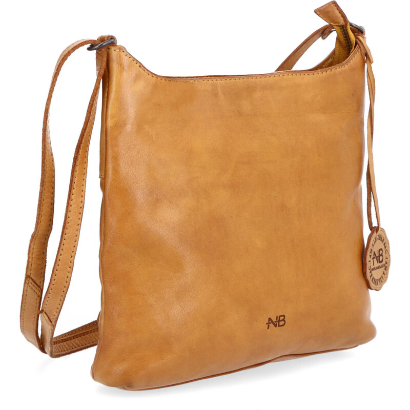 Kožená kabelka crossbody Noelia Bolger žltá NB 2404 ZLU 64020409