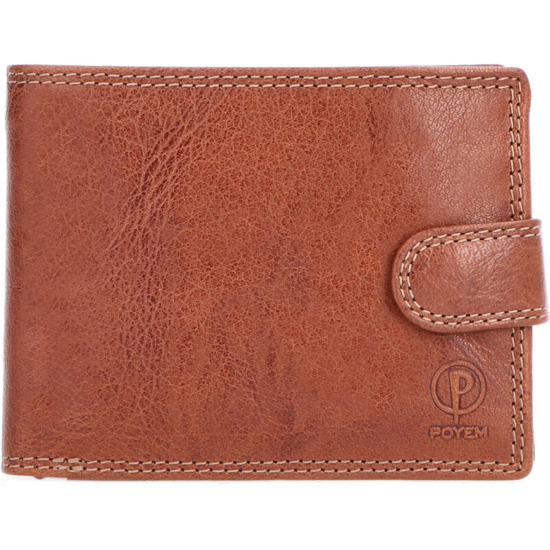 Pánska kožená peňaženka Poyem koňaková 5238 Poyem KO 64020426