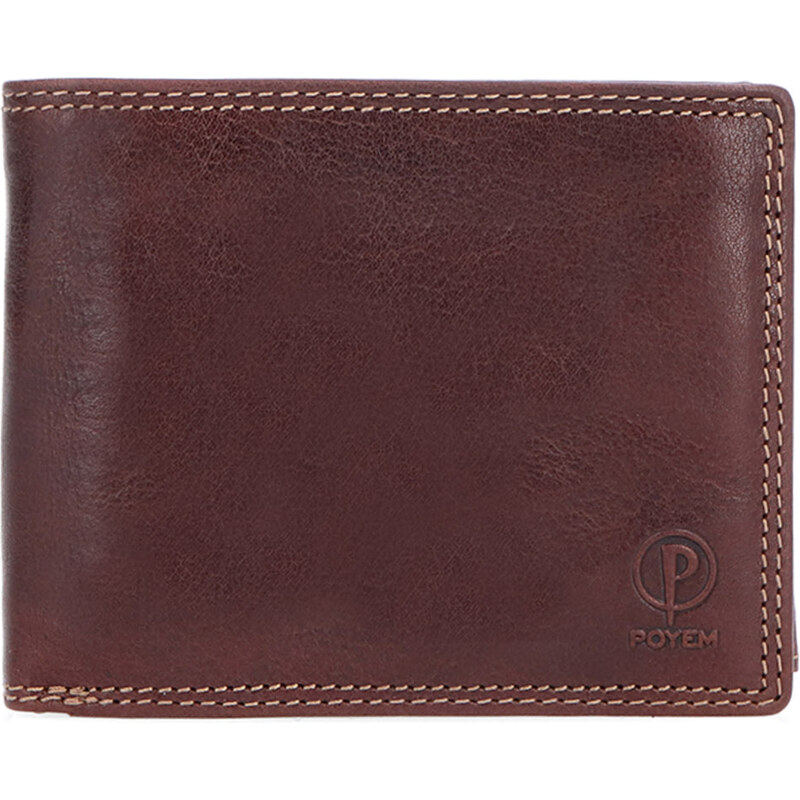 Pánska kožená peňaženka Poyem hnedá 5236 Poyem H 64020439