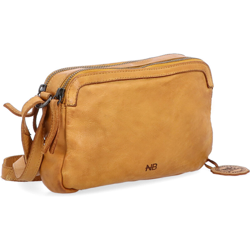 Kožená kabelka crossbody Noelia Bolger žltá NB 2407 ZLU 64020577
