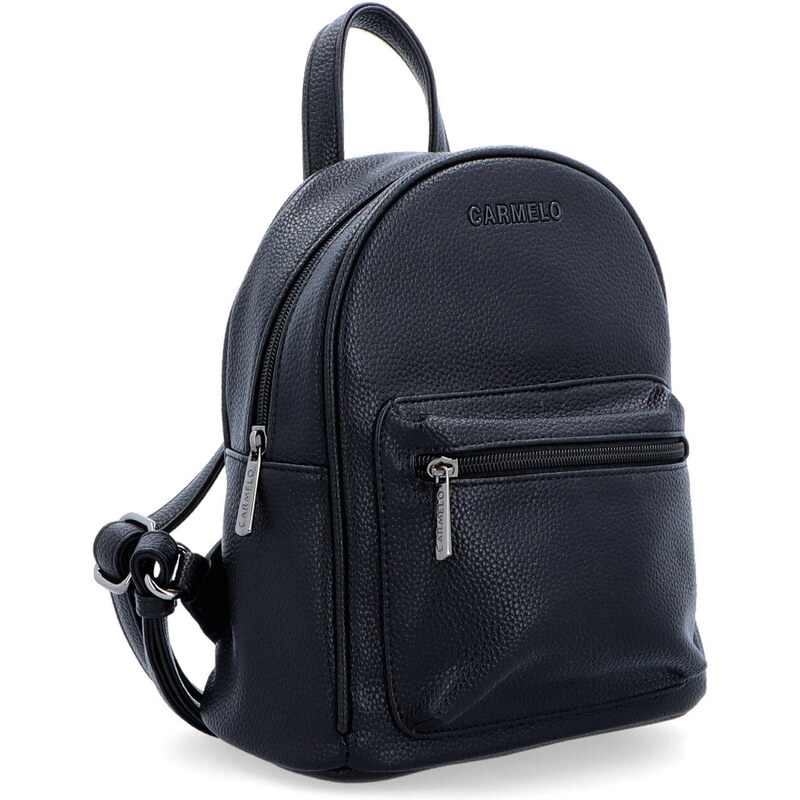 Mestský batoh zo syntetickej kože Carmelo čierna 4332 C 64020600