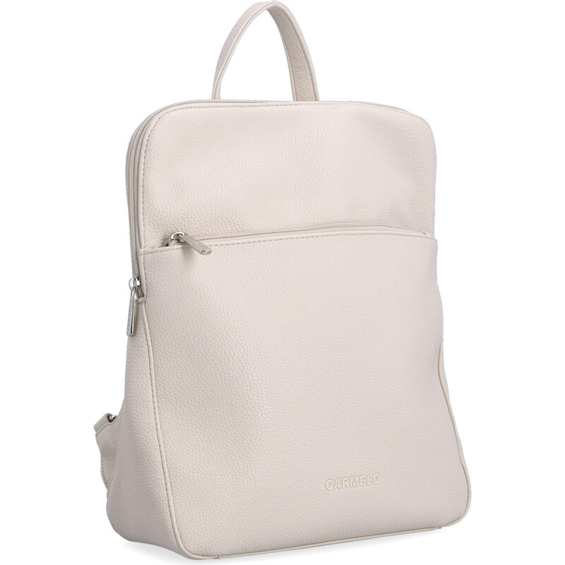 Mestský batoh zo syntetickej kože Carmelo béžová 4269 BE 64020622