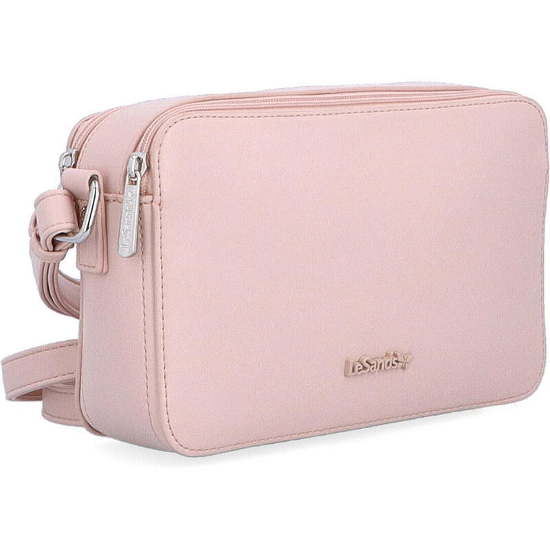 Kabelka zo syntetickej kože crossbody Le Sands ružová 7717 R 64020634