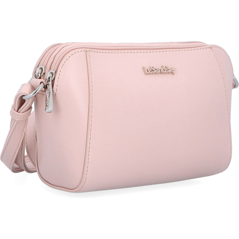Kabelka zo syntetickej kože crossbody Le Sands ružová 7716 R 64020637