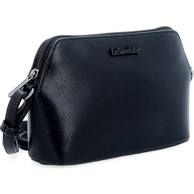 Kabelka zo syntetickej kože crossbody Le Sands čierna 7718 C 64020632