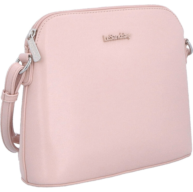 Kabelka zo syntetickej kože crossbody Le Sands ružová 7712 R 64020643