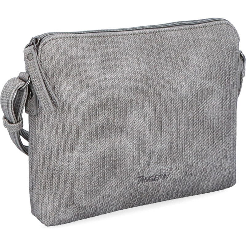 Kabelka zo syntetickej kože crossbody Tangerin sivá 7014 S 64020651