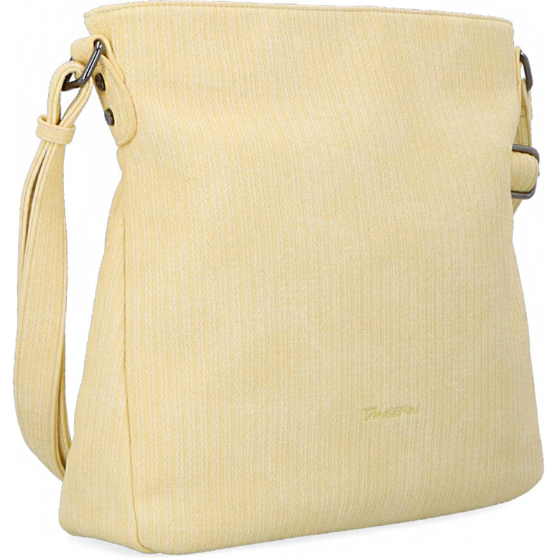 Kabelka zo syntetickej kože crossbody Tangerin žltá 7010 ZLU 64020729