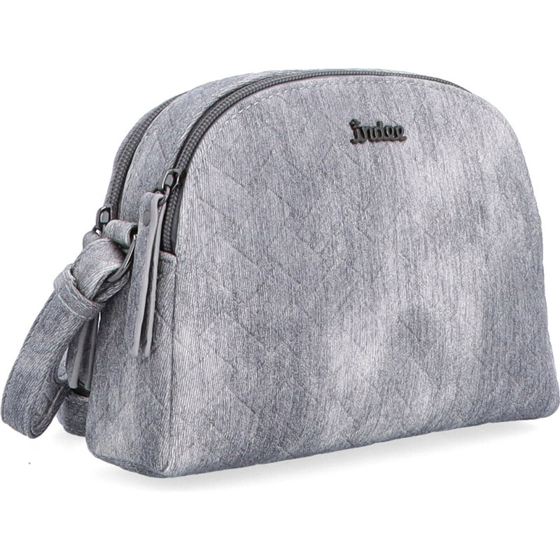 Kabelka zo syntetickej kože crossbody Indee sivá 6334 S 64020739