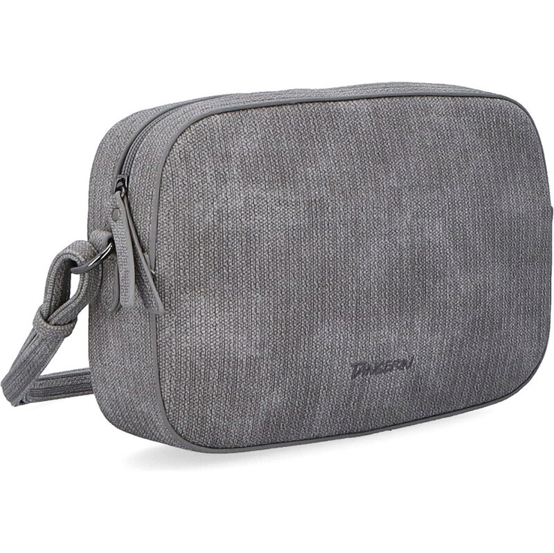 Kabelka zo syntetickej kože crossbody Tangerin sivá 7009 S 64020734