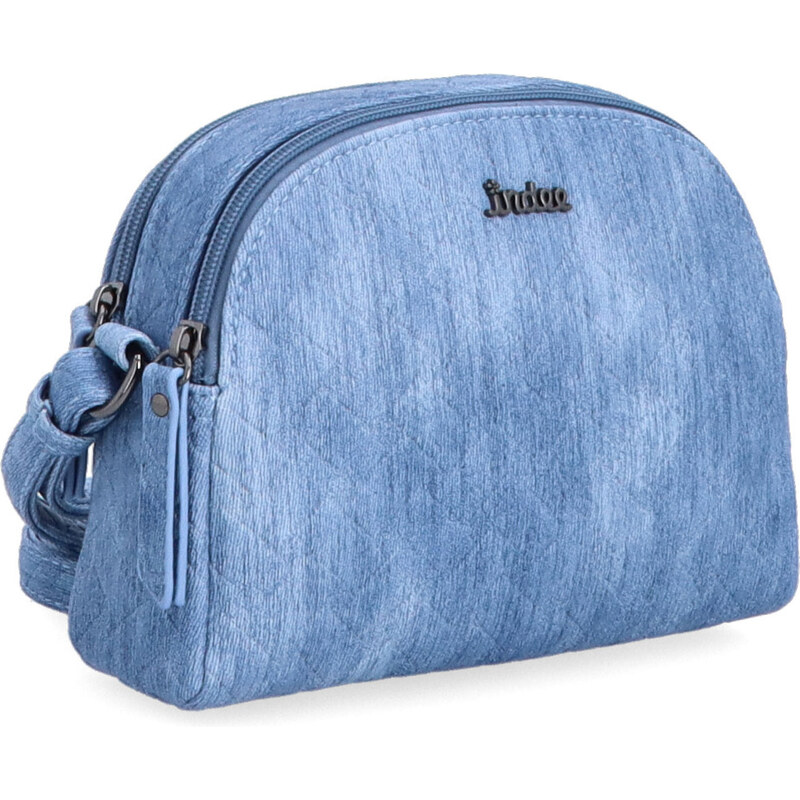 Kabelka zo syntetickej kože crossbody Indee modrá 6334 M 64020740