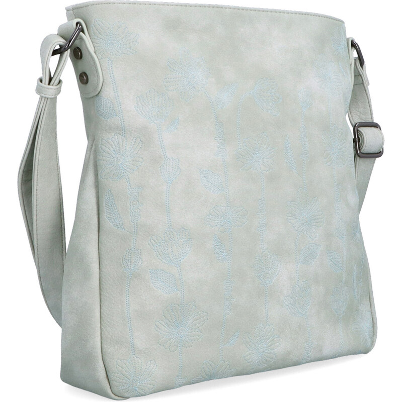 Kabelka zo syntetickej kože crossbody Indee sivá 6327 S 64020753