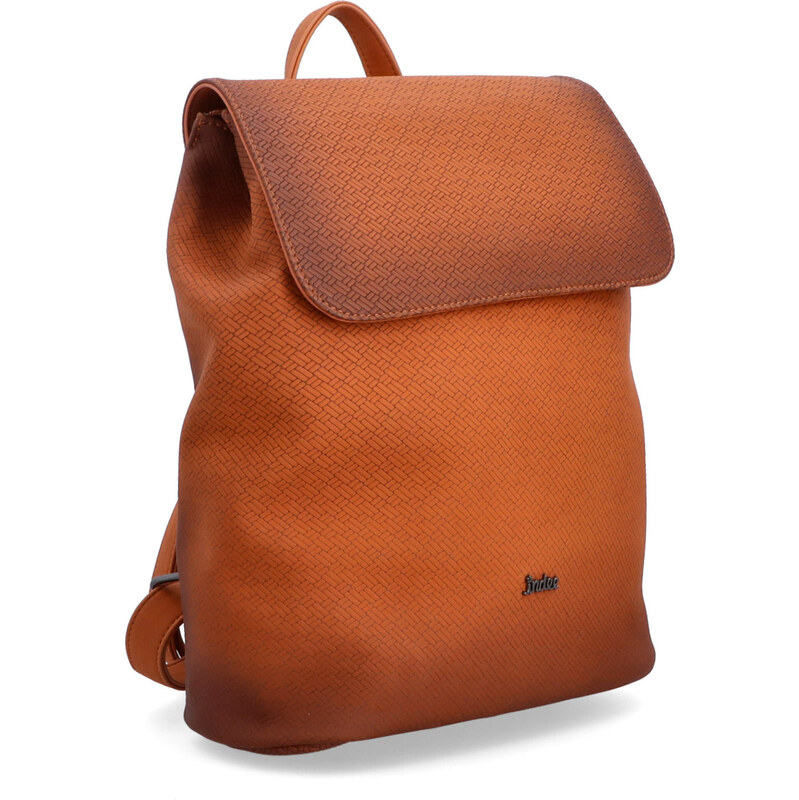 Mestský batoh zo syntetickej kože Indee oranžová 6319 O 64020756